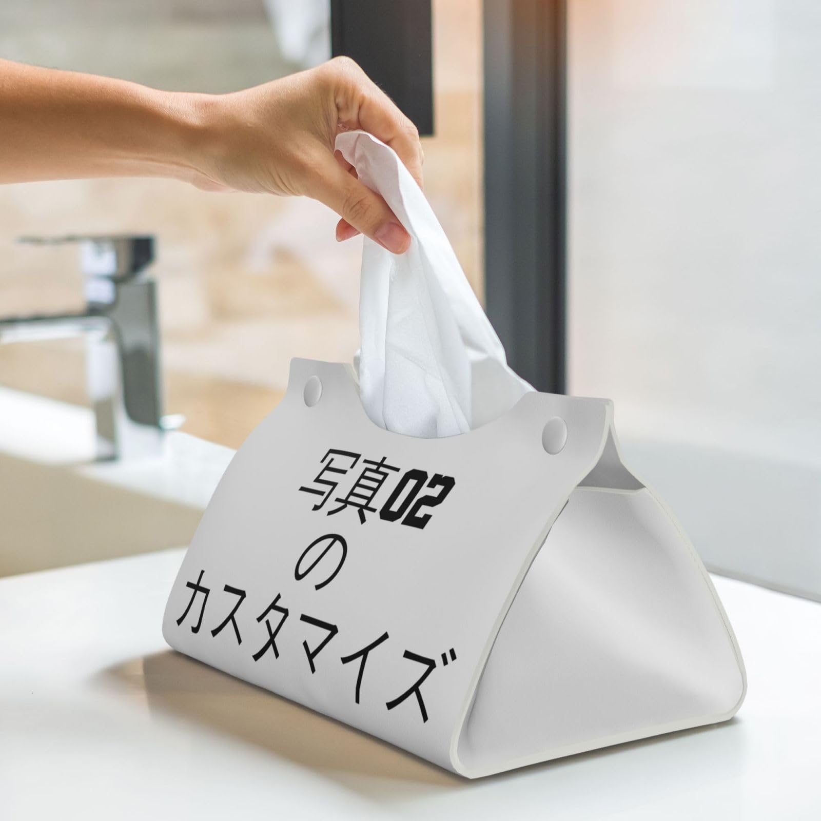Amazon｜ティッシュケース オーダーメイド オリジナル 写真入り 両面